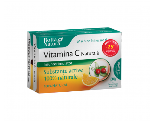 imagePachet Vitamina C naturala 30 cpr. si Propolis Forte 30 cpr. cu 25% reducere